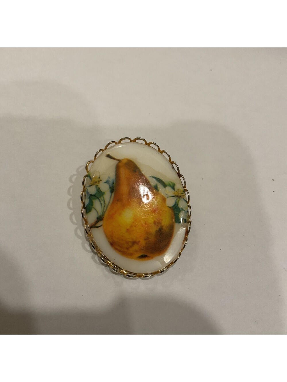Vintage Pear Brooch Unbranded 145